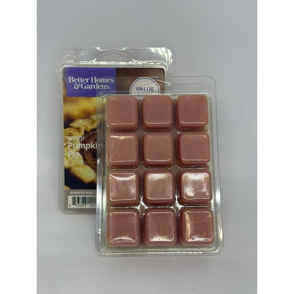 NIP 2 Packs Better Homes & Gardens Scented Wax Cubes SPICED PUMPKIN PIE - Picture 3 of 3
